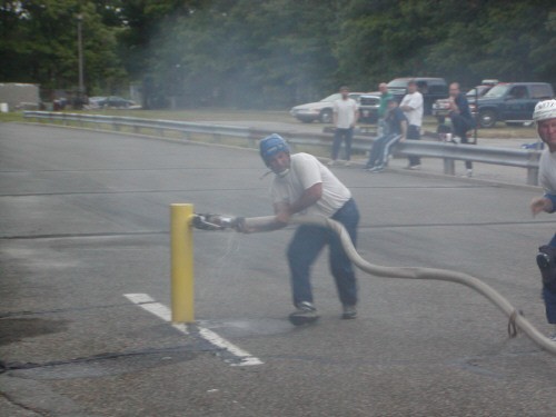 B Hose hydrant @ practice, year unk.